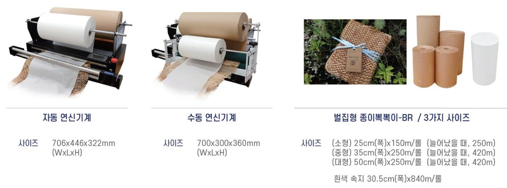 벌집형 종이뽁뽁이